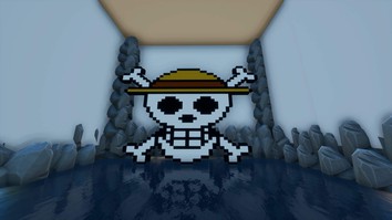 One Piece Skull Pixel Art Minecraft Map